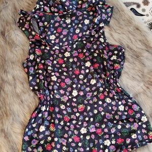 XXI flower pattern tank blouse